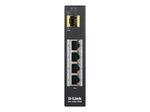 D-Link DIS-100G-5PSW, 5-Port Unmanaged Layer2 Gigabit PoE Industrial Switch