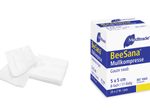 Meditrade® BeeSana®mit eingeschlagenen Schnittkanten Mull-Kompressen 5 cm x 5 cm