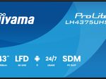 Iiyama ProLite LH4375UHS-B2AG Signage Display 109 cm (43 Zoll)