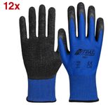 NITRAS® Arbeitshandschuhe 3521 7 blau,schwarz