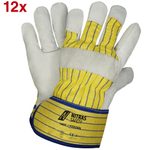 NITRAS® Rindvolllederhandschuhe 1403C Poseidon 10 grau