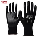 NITRAS® Arbeitshandschuhe 3500 6 schwarz