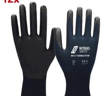 NITRAS® Arbeitshandschuhe 8815 Flexible Fit MF 6 blau,schwarz