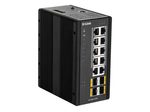 D-Link DIS-300G-14PSW, 14 Port Layer2 Managed Gigabit PoE Industrial Switch