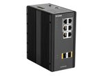 D-Link DIS-300G-8PSW, 8 Port Layer2 Managed Gigabit PoE Industrial Switch