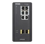 D-Link DIS-300G-8PSW, 8 Port Layer2 Managed Gigabit PoE Industrial Switch