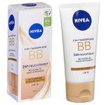 NIVEA BB MITTEL BIS DUNKEL 5IN1 24h FEUCHTIGKEIT LSF 15 Gesichtscreme 50,0 ml