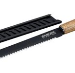 NIROSTA Brotmesser Flow Fair schwarz, 33,5cm