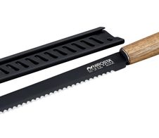 NIROSTA Brotmesser Flow Fair schwarz, 33,5cm