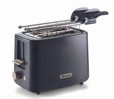 Ariete Breakfast 2-Schlitz-Toaster mit Edelstahlzangen - dunkelblau