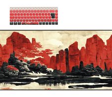 Sharkoon SKILLER SGK50 S3 Design Bundle D3 Schwarz/Weiß/Rot