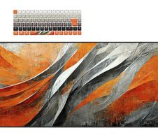 Sharkoon SKILLER SGK50 S3 Design Bundle D6 Weiß/Grau/Orange