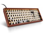 Sharkoon Barebone-Tastatur Skiller SGK50 S2 kabelgebunden 60% wood