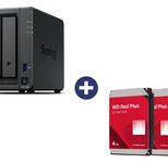 Synology Disk Station DS725+ NAS-Server (2 Schächte) + WD Red® Plus NAS Festplatte - 8 TB (2x 4 TB), 256 MB