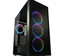 LC Power Gaming-PC Gehäuse LC-802B-ON Midi-Tower schwarz