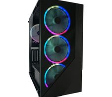 LC Power Gaming-PC Gehäuse LC-803B-ON Midi-Tower schwarz