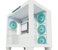 LC Power Gaming-PC Gehäuse LC-807W-ON Midi-Tower weiß