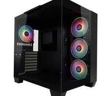 LC Power Gaming-PC Gehäuse LC-809B-ON Midi-Tower schwarz