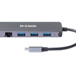 D-Link DUB-2334, 5-in-1 USB-C Hub mit Gigabit Ethernet/Power Delivery