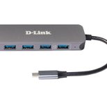 D-Link DUB-2340, USB-C auf 4-Port USB 3.0 Hub mit Power Delivery