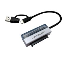 LC Power Adapter LC-ADA-USB-SATA-25 schwarz, weiß, transparent