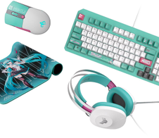 ASUS TUF Gaming Hatsune Miku Edition Bundle inklusive Mauspad, Maus, Tastatur und Headset