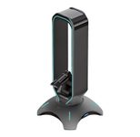 LC Power USB-Hub, Kopfhörer- und Mauskabelhalter LC-HUB-HEAD-BUNGEE