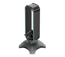 LC Power USB-Hub, Kopfhörer- und Mauskabelhalter LC-HUB-HEAD-BUNGEE