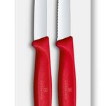VICTORINOX Gemüsemesser Swiss Classic 8 cm, rot