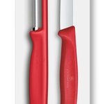 VICTORINOX Gemüsemesser Swiss Classic 8 cm, rot
