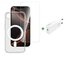 4smarts 3in1 Premium Starter Set für Apple iPhone 16e MagSafe-kompatibel