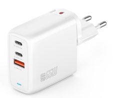 4smarts Ladegerät GaN Flex 65W 2 USB-C+1 USB-A weiß