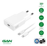 4smarts Netzladegerät PDPlug Slim 20W GaN 1C und USB-C auf Lightning Kabel 1,5m, weiß