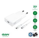 4smarts Netzladegerät PDPlug Slim 20W GaN 1C und USB-C Kabel 1,5m weiß