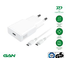 4smarts Netzladegerät PDPlug Slim 20W GaN 1C und USB-C Kabel 1,5m weiß