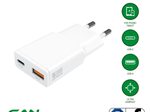 4smarts Netzladegerät PDPlug Slim Duos 20W GaN 1C+1A