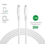 4smarts USB-C auf Lightning Kabel RapidCord PD 30W 1,5m weiß *MFi zertifiziert