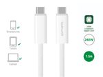 4smarts USB-C Kabel PremiumCord 240W 1.5m weiß
