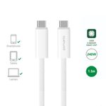 4smarts USB-C Kabel PremiumCord 240W 1.5m weiß