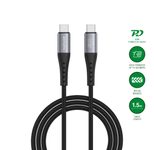 4smarts USB-C Kabel PrimeCord 60W 1,5m, schwarz gun