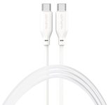 4smarts USB-C / USB-C Silikon-Kabel High Flex 60W 1,5m weiß