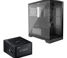 ADATA XPG PC-Gehäuse Invader X Midi-Tower ohne Lüfter schwarz + Netzteil Kyber 750W
