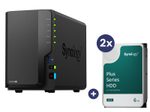 Synology DiskStation DS225+ 2 Einschübe NAS-Server Leergehäuse + 2x Synology Plus 3.5" SATA HDD Festplatte 6 TB