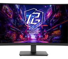 ASRock Phantom PG27QRT1B Curved Gaming-Monitor 68,5cm (27 Zoll)