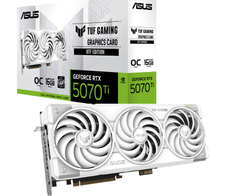 ASUS TUF Gaming GeForce RTX 5070 Ti 16GB GDDR7 BTF OC Edition Gaming Grafikkarte Weiß