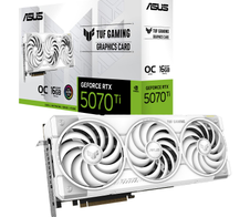 ASUS TUF Gaming GeForce RTX 5070 Ti 16GB GDDR7 OC Edition Gaming Grafikkarte Weiß
