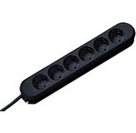 Bachmann SMART Steckdosenleiste 6 AC-Ausgänge, Schwarz