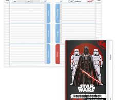 ROTH Hausaufgabenheft für clevere Faule StarWars liniert DIN A5 104 Blätter