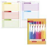 ROTH Hausaufgabenheft Klipp & Klar Buntstifte liniert DIN A5 96 Blätter