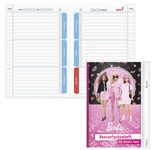 ROTH Hausaufgabenheft für clevere Faule Barbie liniert DIN A5 104 Blätter